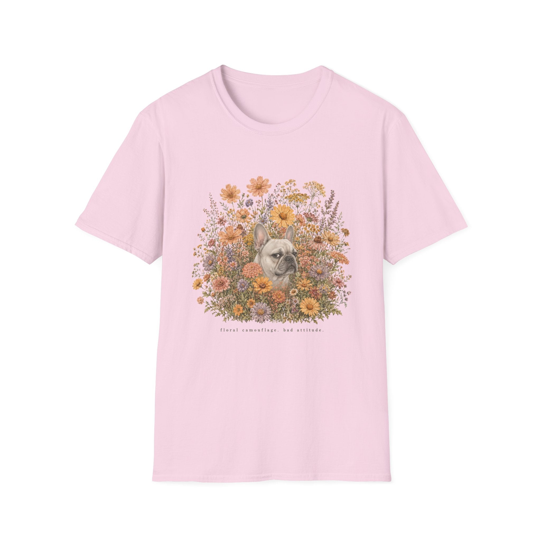 French Bulldog Floral Camouflage T-Shirt
