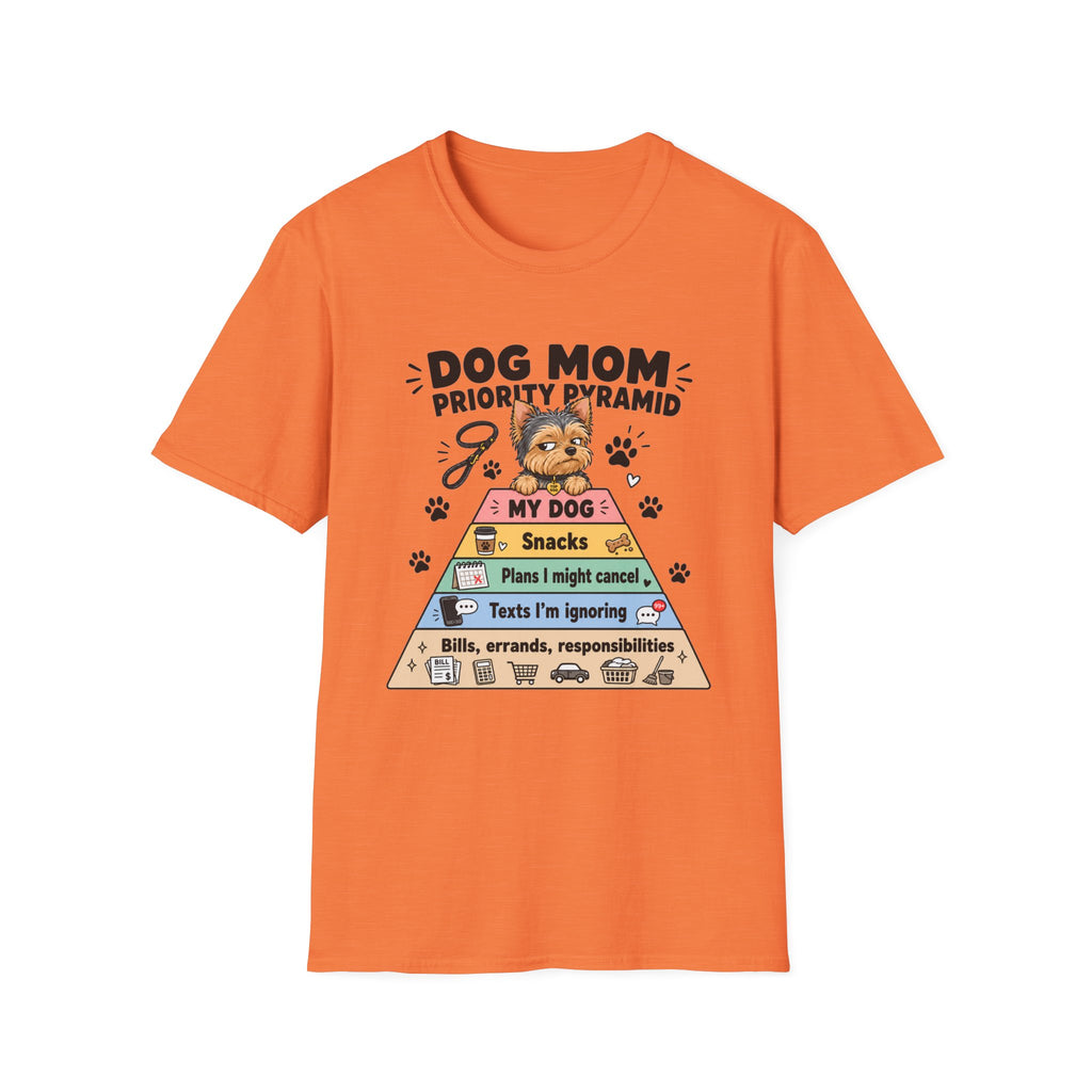 Dog Mom Priority Pyramid T-Shirt