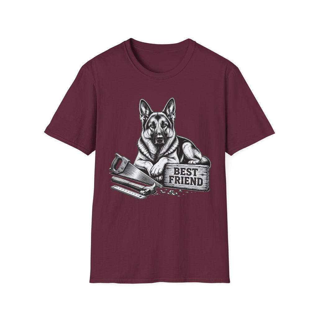German Shepherd Best Friend Woodworking T-Shirt