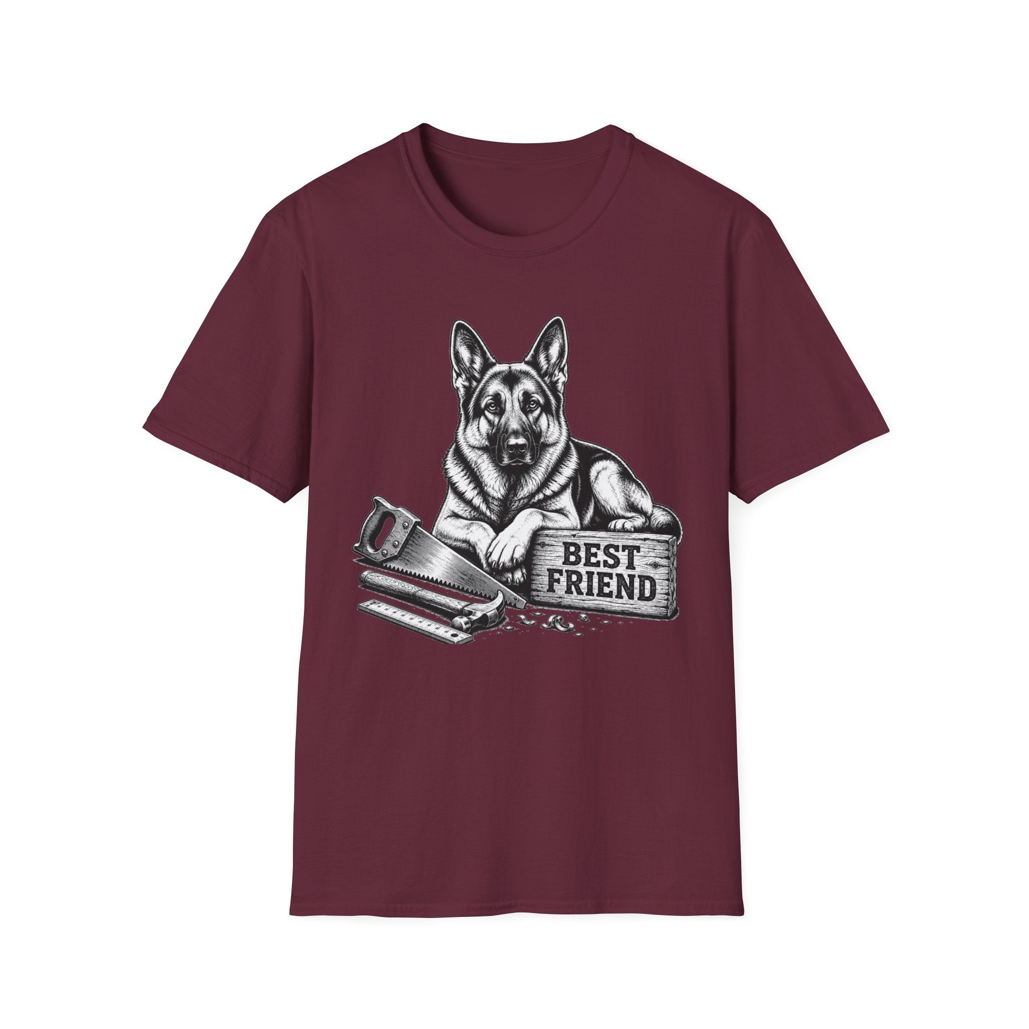 German Shepherd Best Friend Woodworking T-Shirt