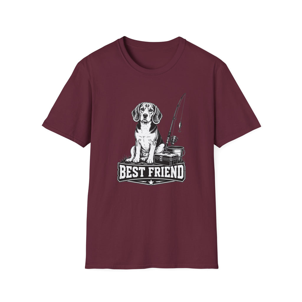 Beagle Best Friend Fishing too T-Shirt
