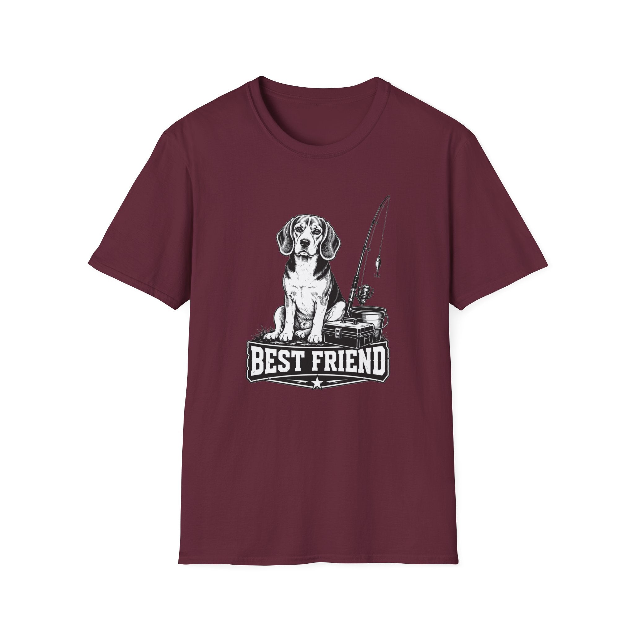 Beagle Best Friend Fishing too T-Shirt