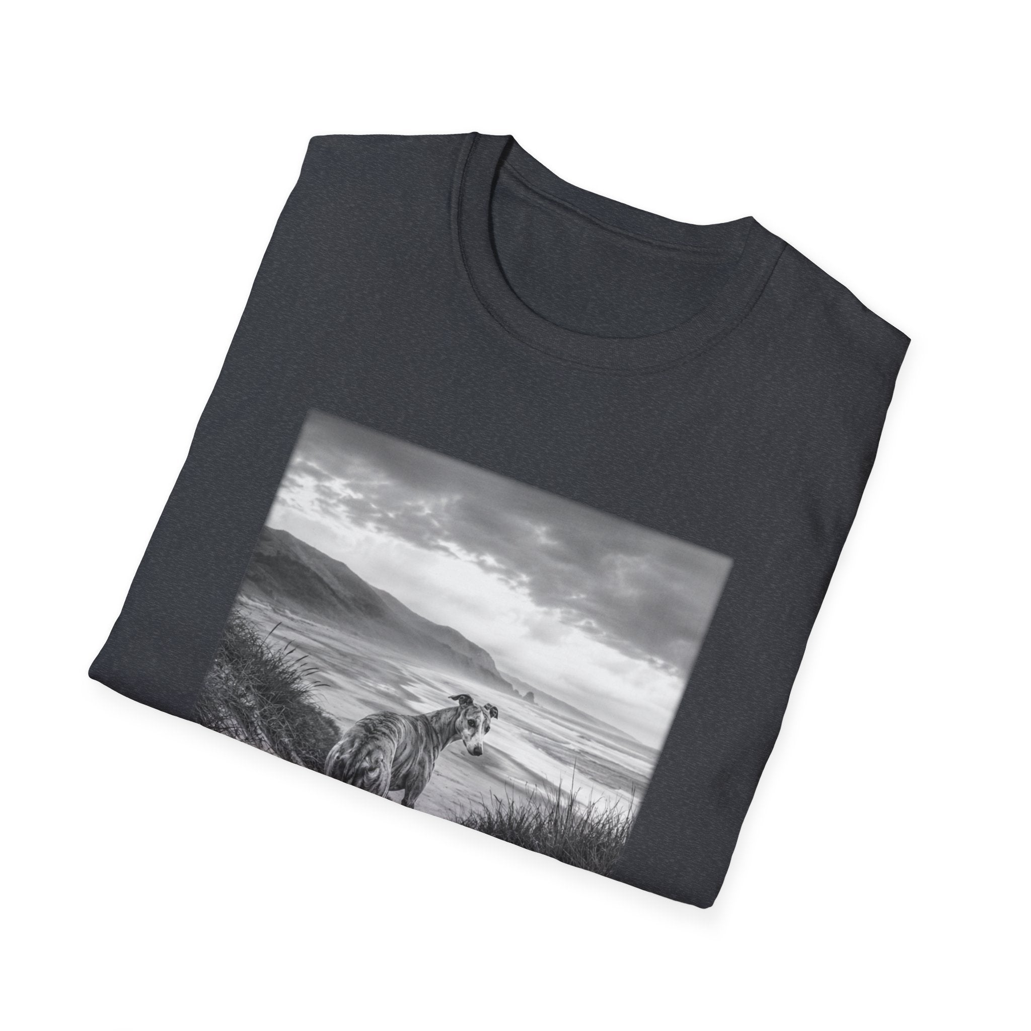 Whippet On The Beach Pose T-Shirt