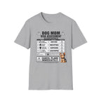 Dog Mom Risk Assessment T-Shirt