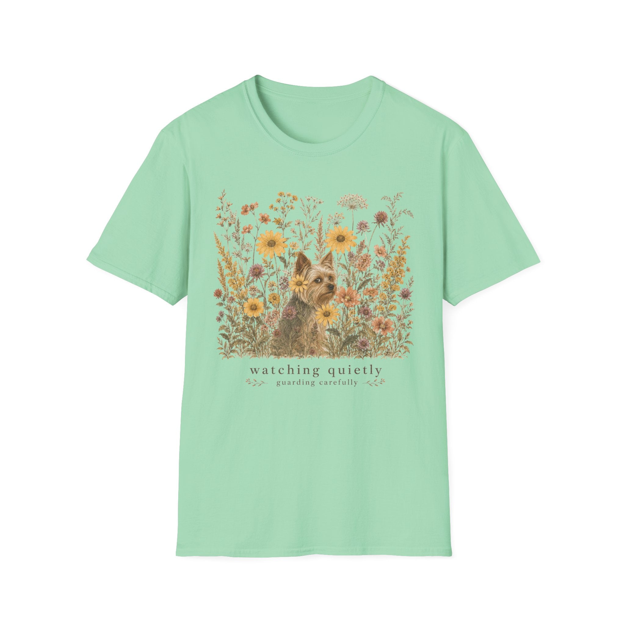 Yorkie Watching Quietly T-Shirt