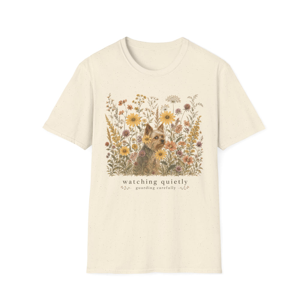 Yorkie Watching Quietly T-Shirt