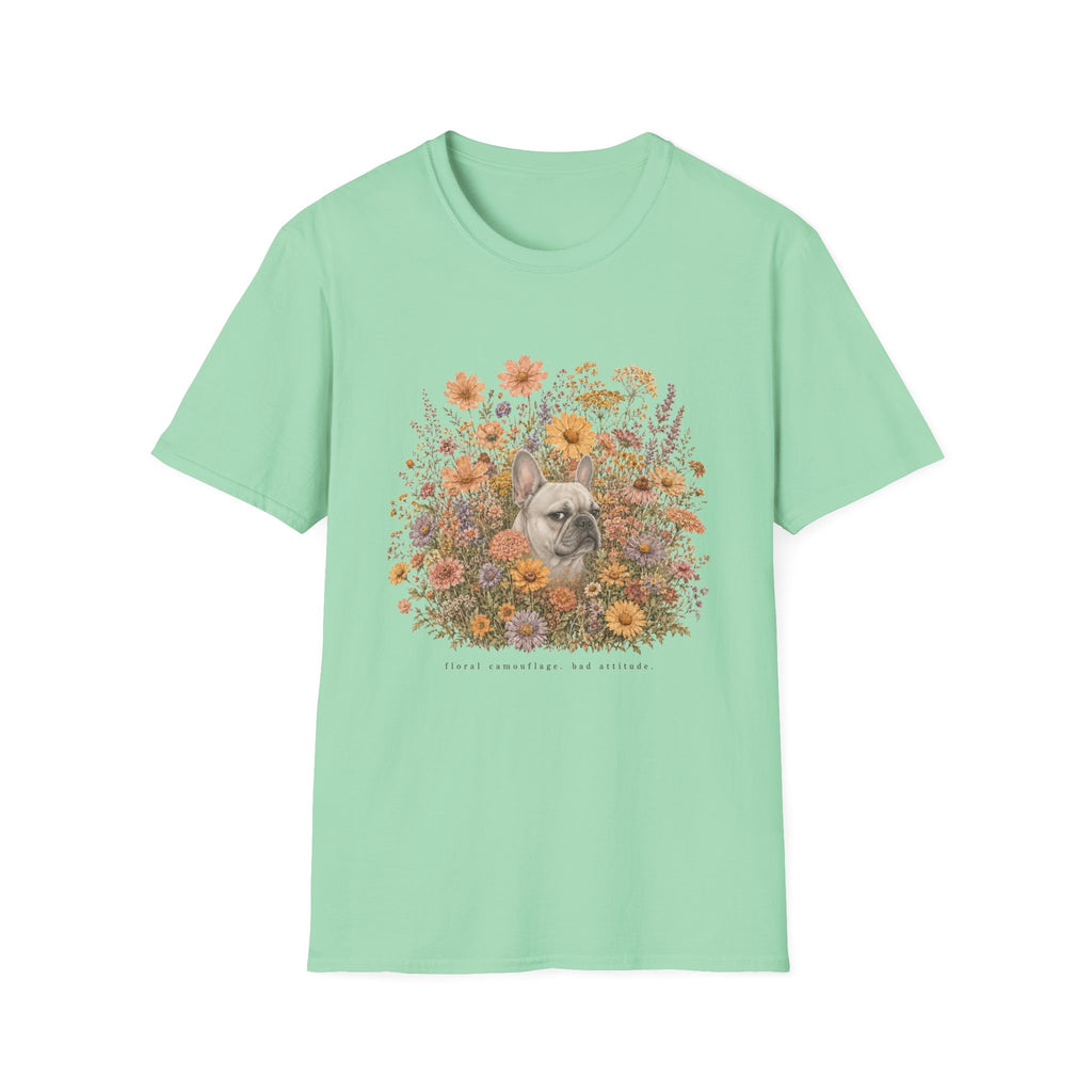 French Bulldog Floral Camouflage T-Shirt