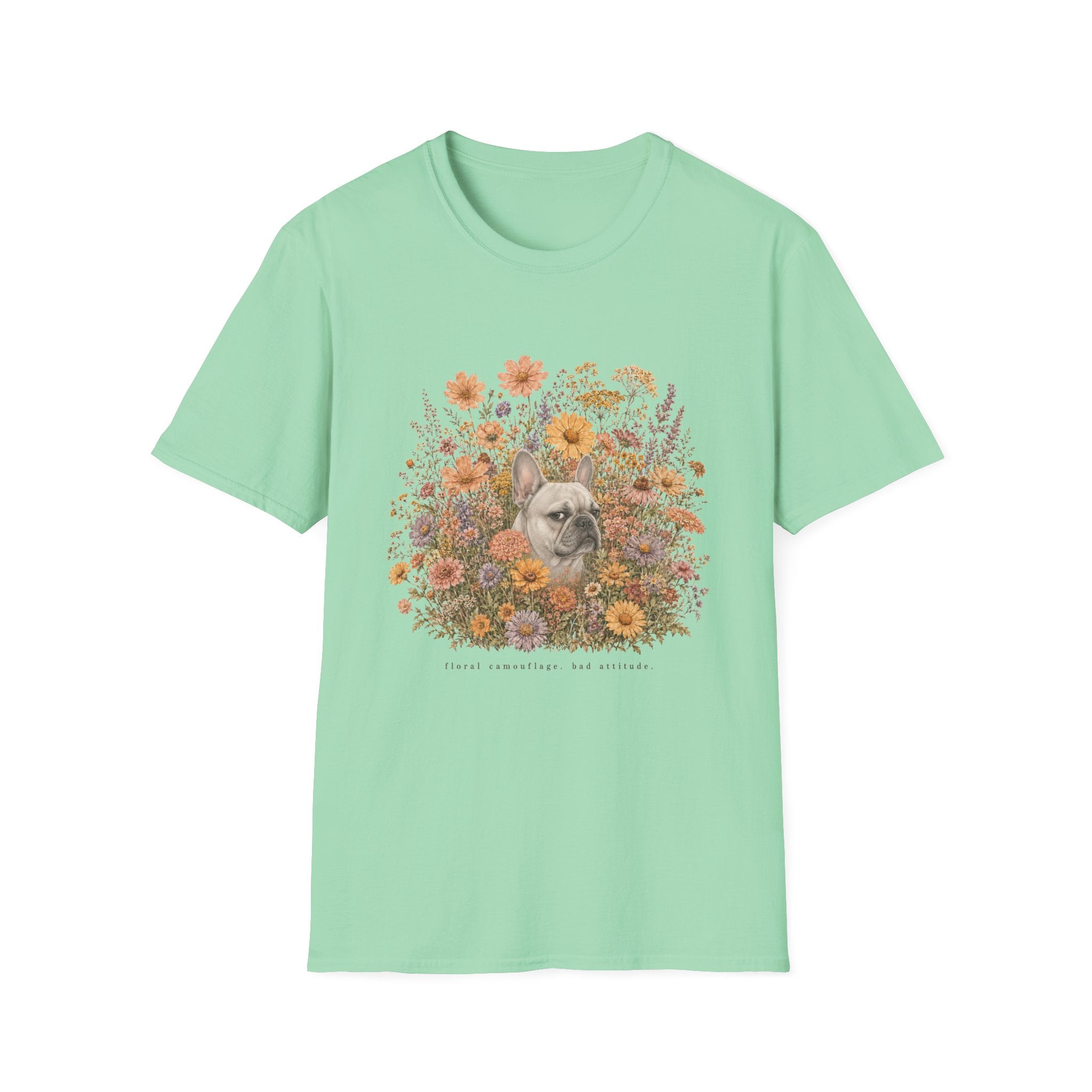 French Bulldog Floral Camouflage T-Shirt
