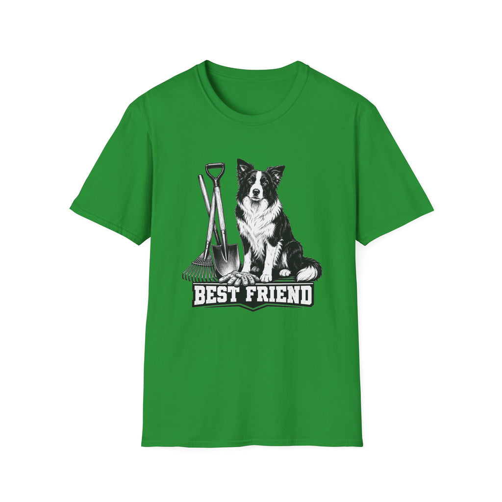 Border Collie Best Friend Yardwork T-Shirt