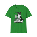 Border Collie Best Friend Yardwork T-Shirt