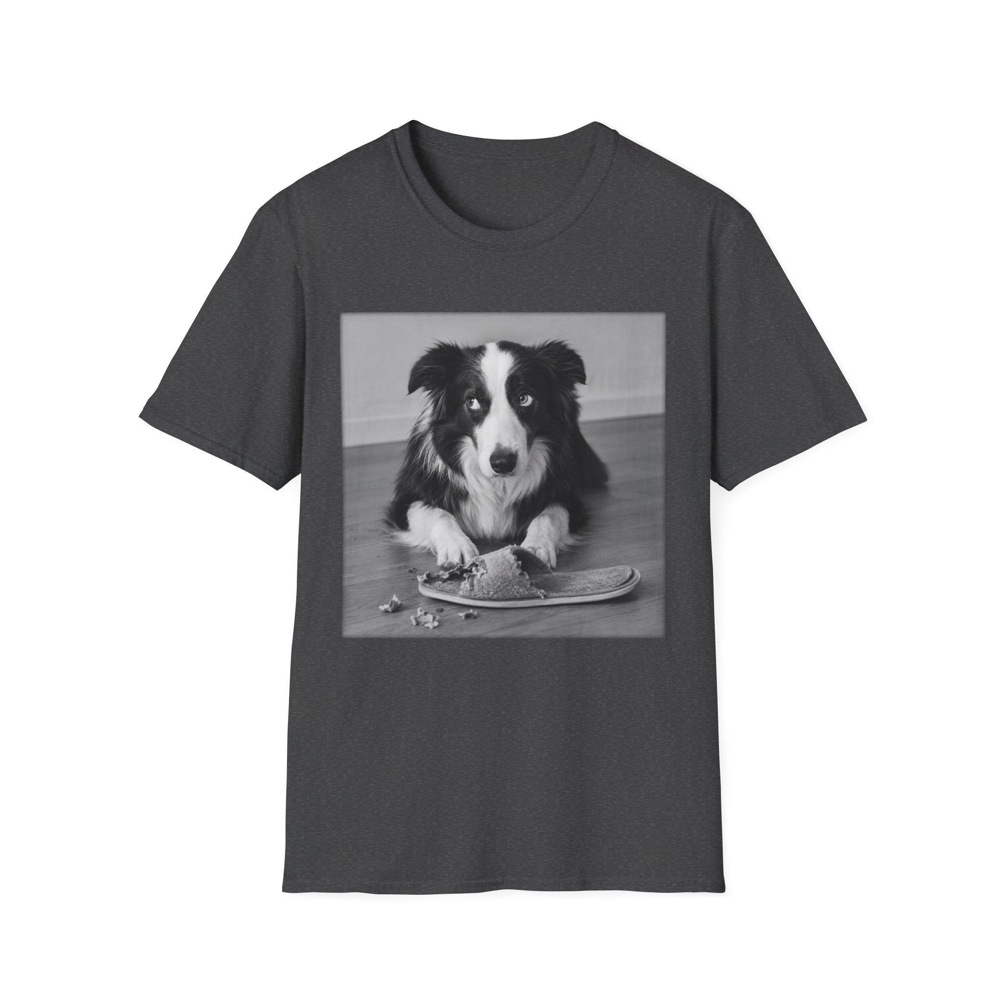 Border Collie Slippers Bad Dog  T-Shirt