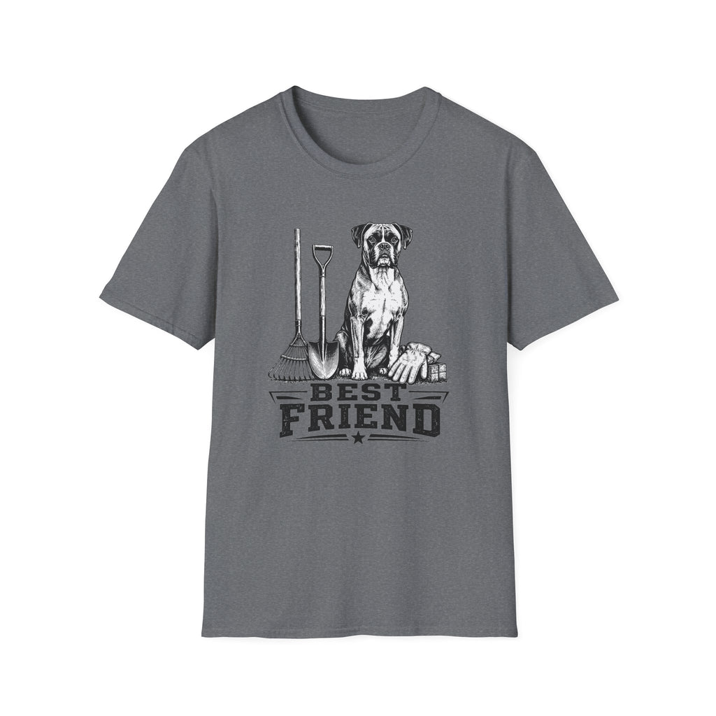 Boxer Best Friend Yardwork T-Shirt