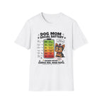 Dog Mom Social Battery T-Shirt