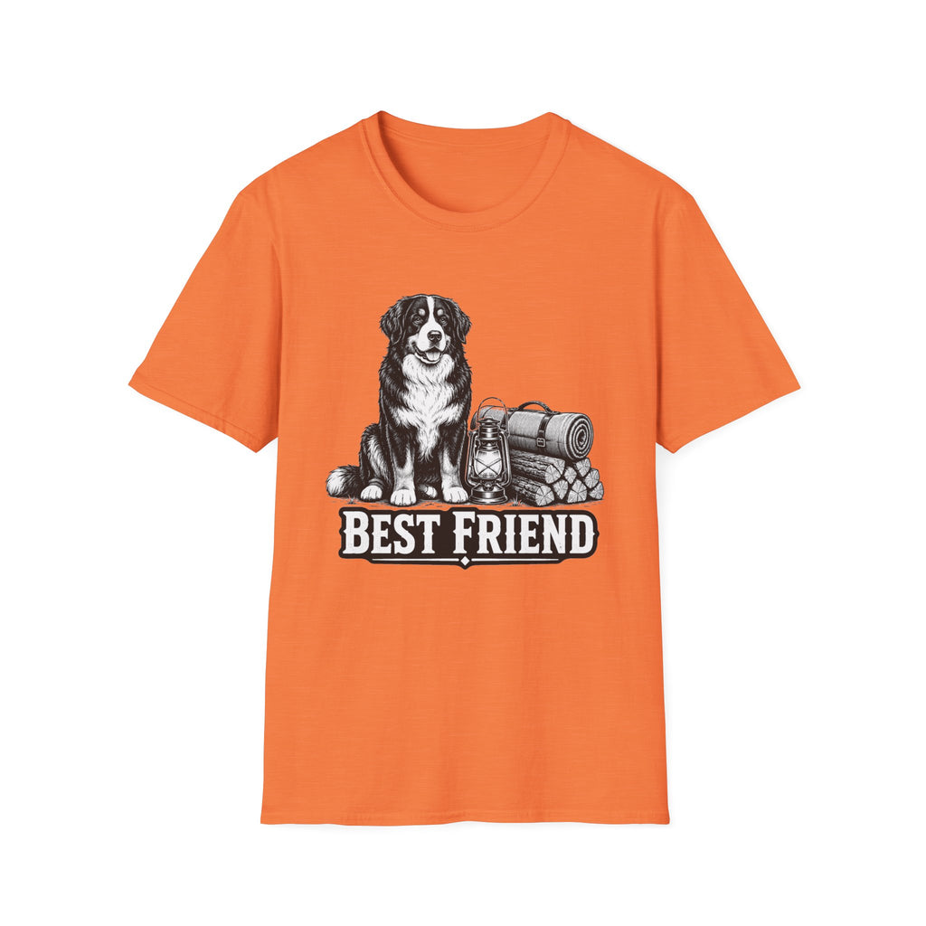 Bernese Mountain Dog Best Friend Camping T-Shirt