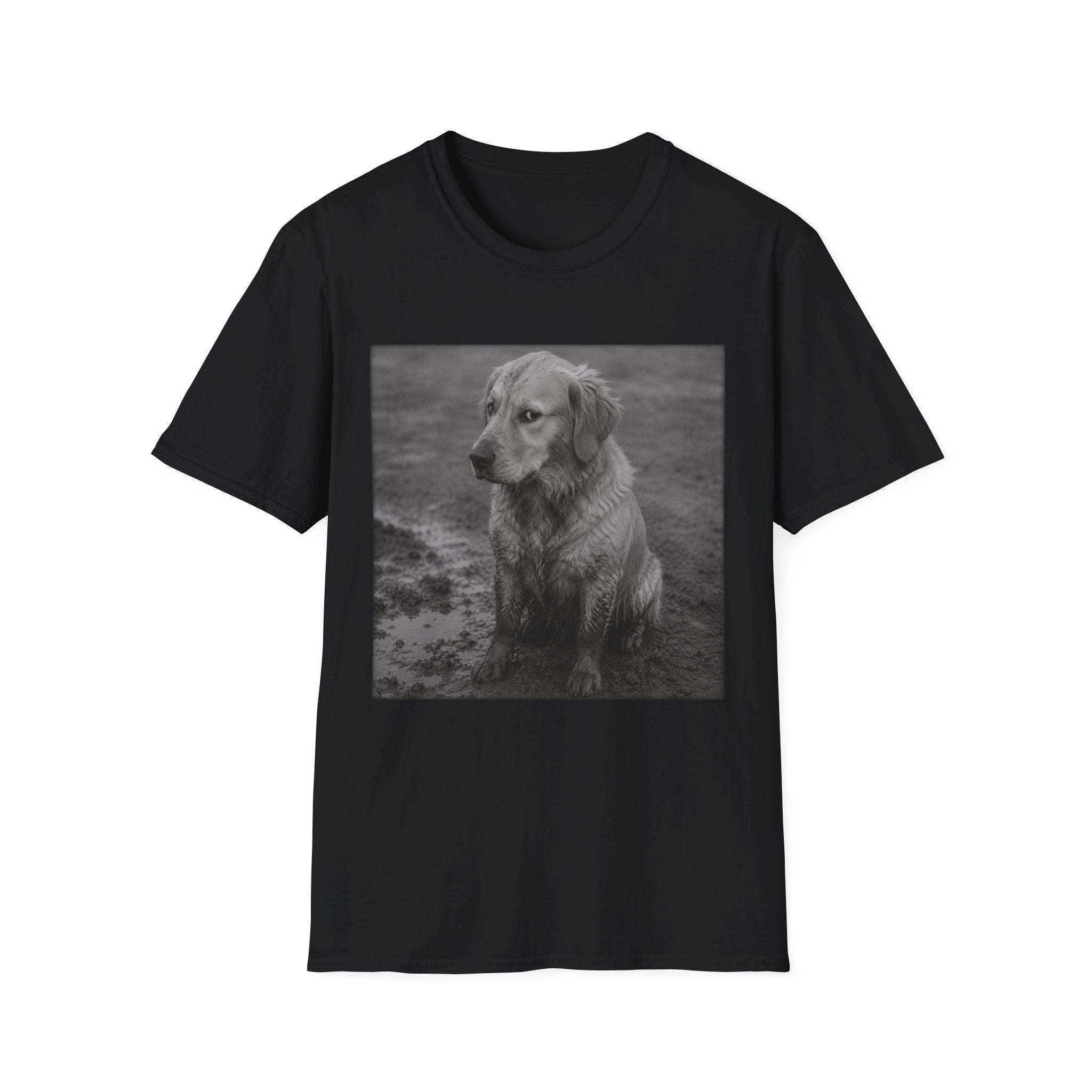 Golden Retriever In The Mud Bad Dog T-Shirt