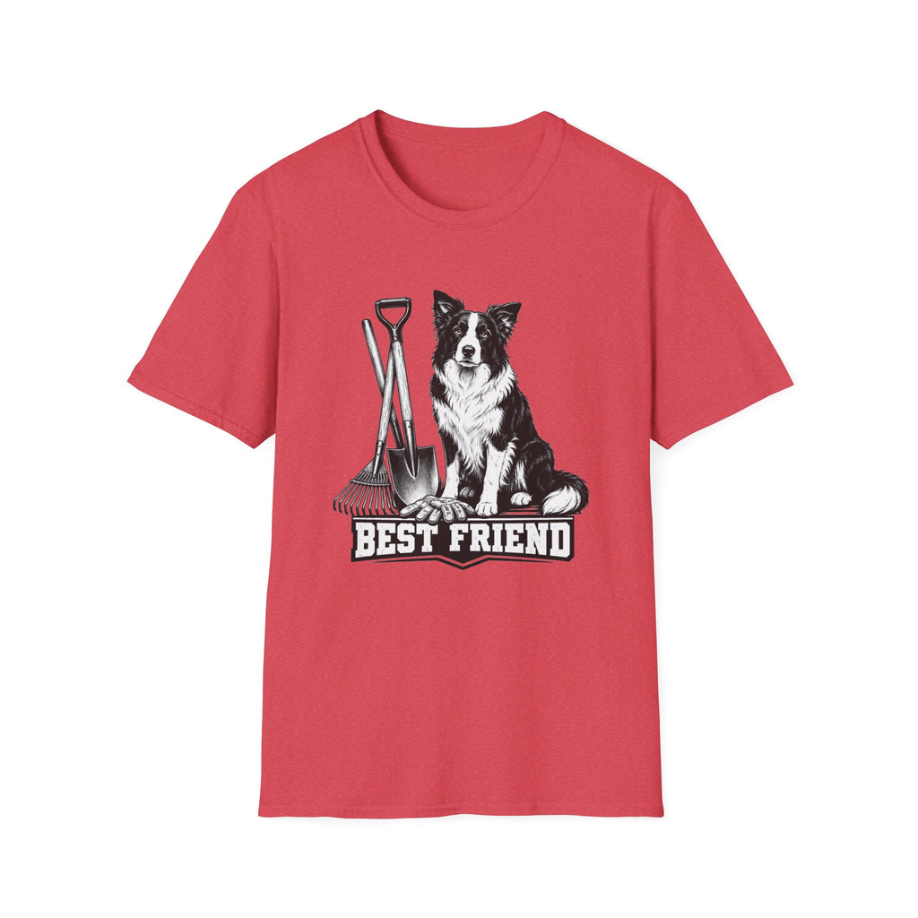 Border Collie Best Friend Yardwork T-Shirt
