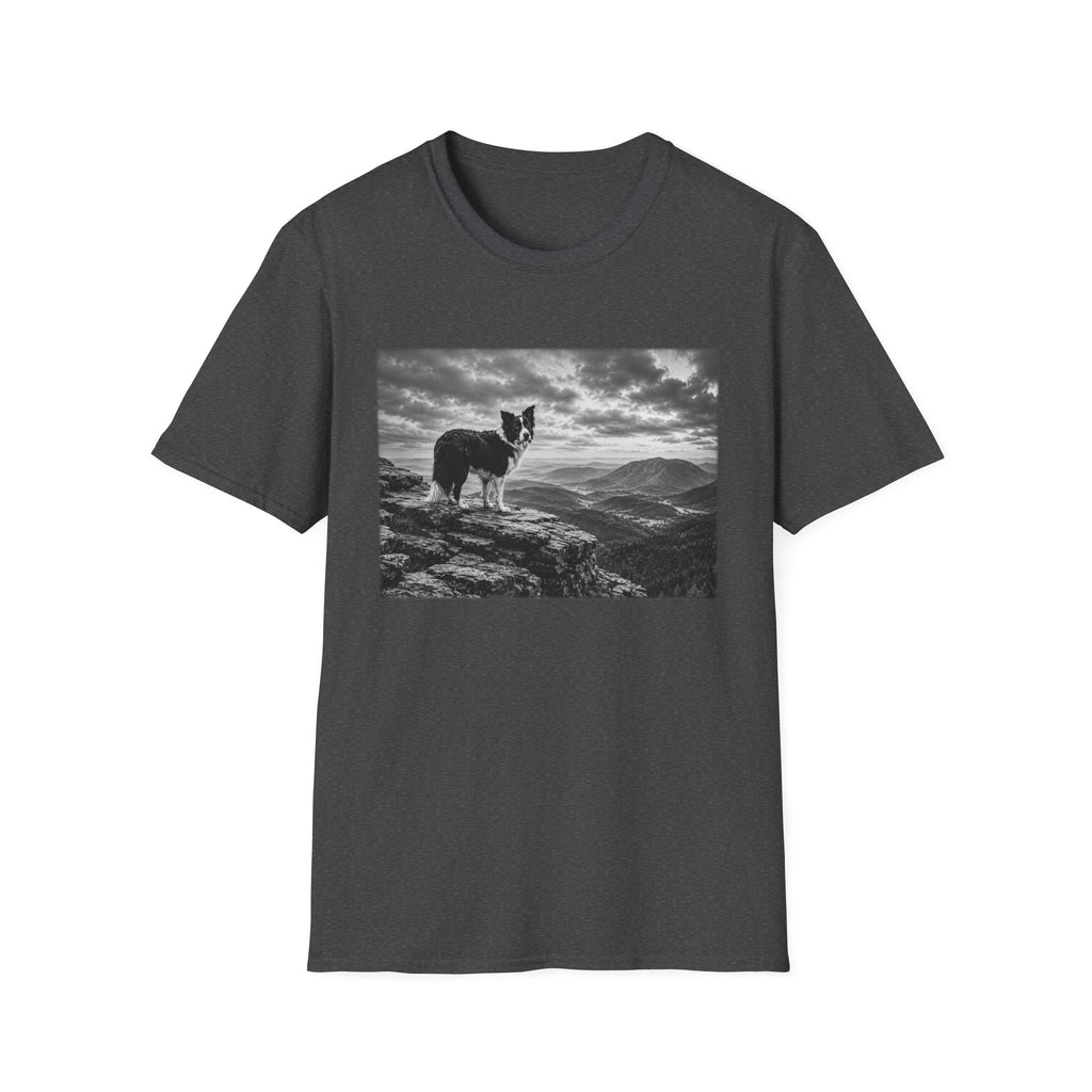 Border Collie On The Cliff Pose T-Shirt